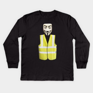 Yellow Vest Kids Long Sleeve T-Shirt